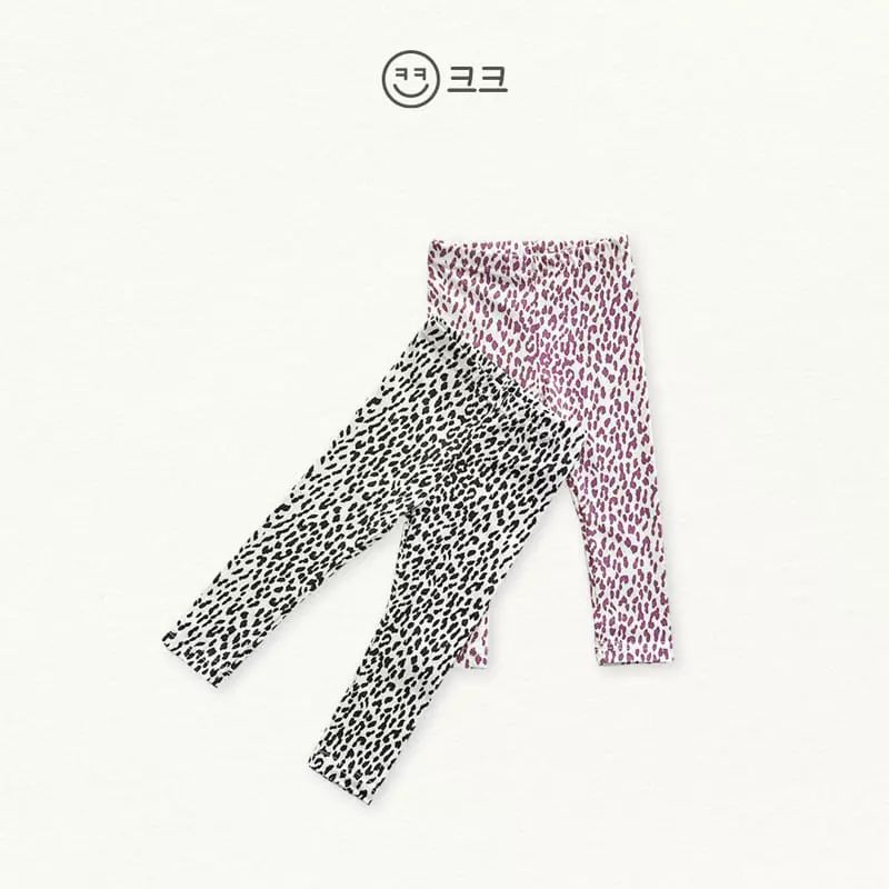 Kk - Korean Children Fashion - #prettylittlegirls - Leopard Leggings - 9
