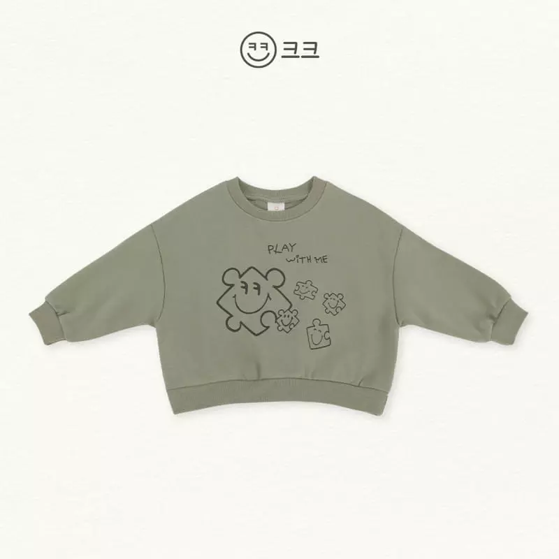 Kk - Korean Children Fashion - #prettylittlegirls - Puzzle Sweatshirt - 6