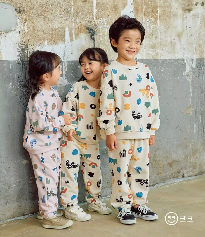 Kk - Korean Children Fashion - #prettylittlegirls - Square Top Bottom Set - 7