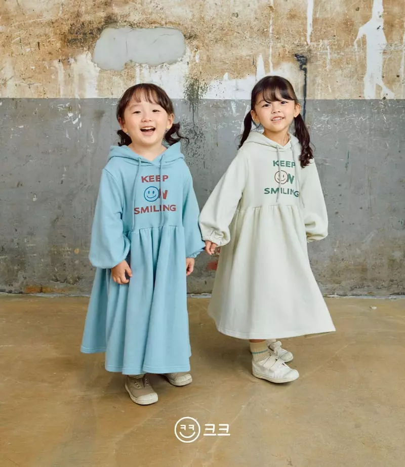 Kk - Korean Children Fashion - #stylishchildhood - Smile Hoody One-piece