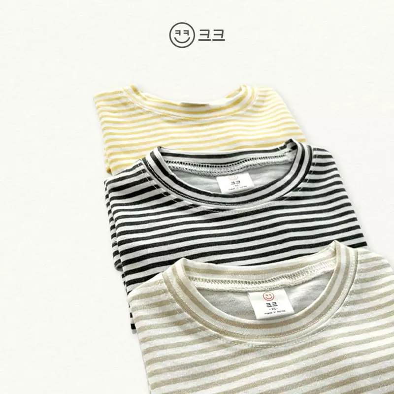 Kk - Korean Children Fashion - #todddlerfashion - Line Stripes Tee - 12