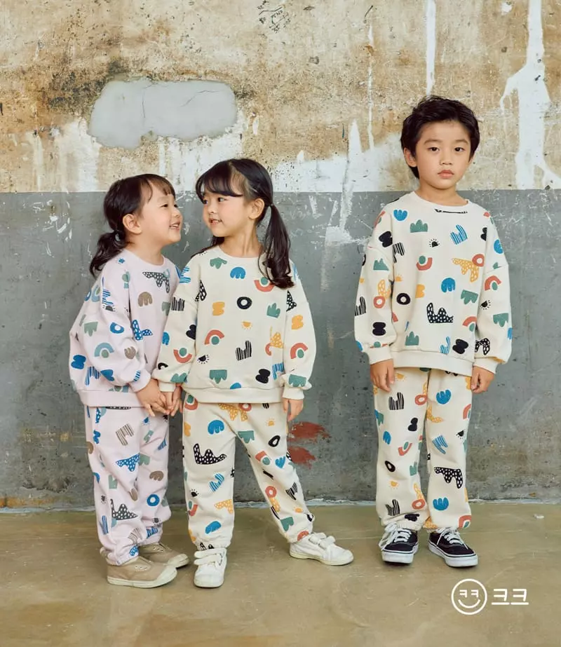Kk - Korean Children Fashion - #todddlerfashion - Square Top Bottom Set - 8