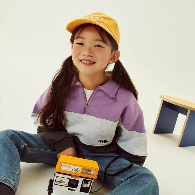 Kokoyarn - Korean Children Fashion - #childofig - Color Half Zip-up