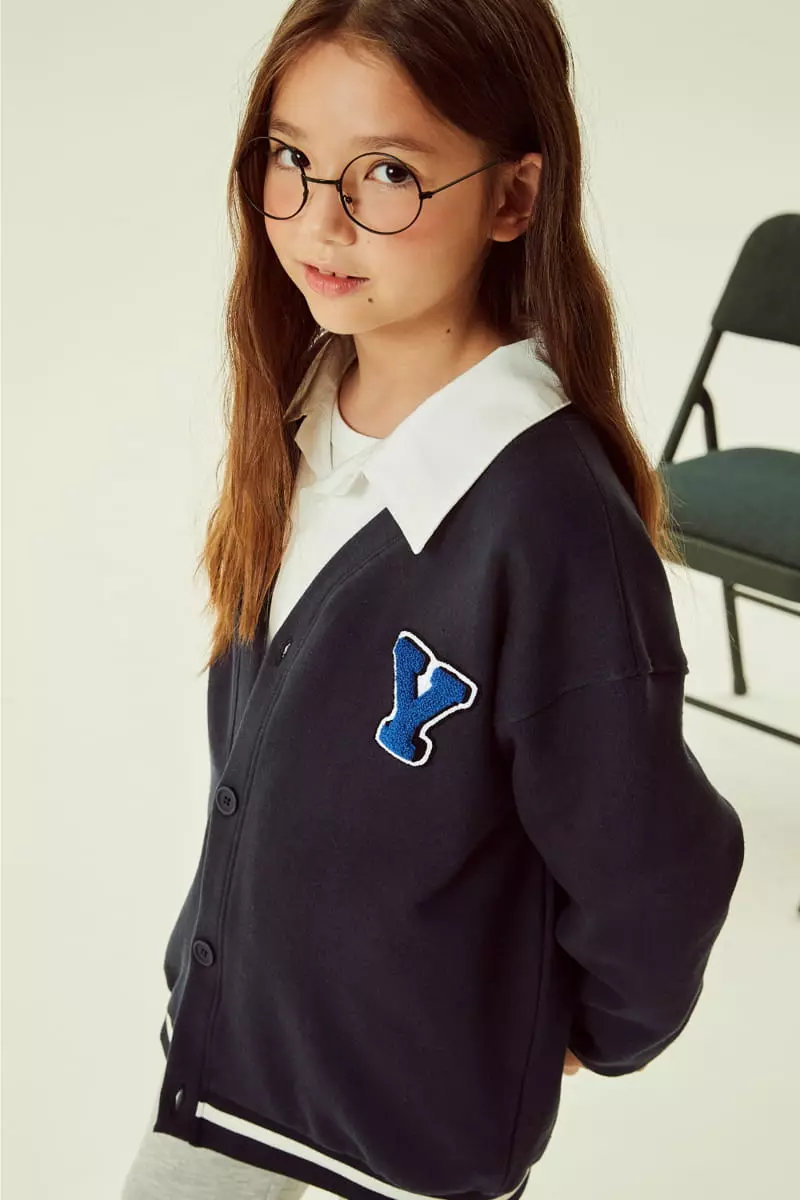 Kokoyarn - Korean Children Fashion - #childrensboutique - Bookle Embroidery Cardigan - 8
