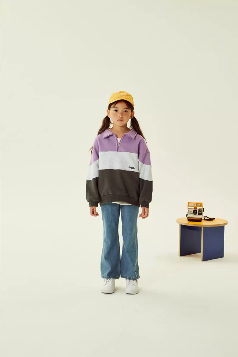 Kokoyarn - Korean Children Fashion - #childrensboutique - Color Half Zip-up - 2