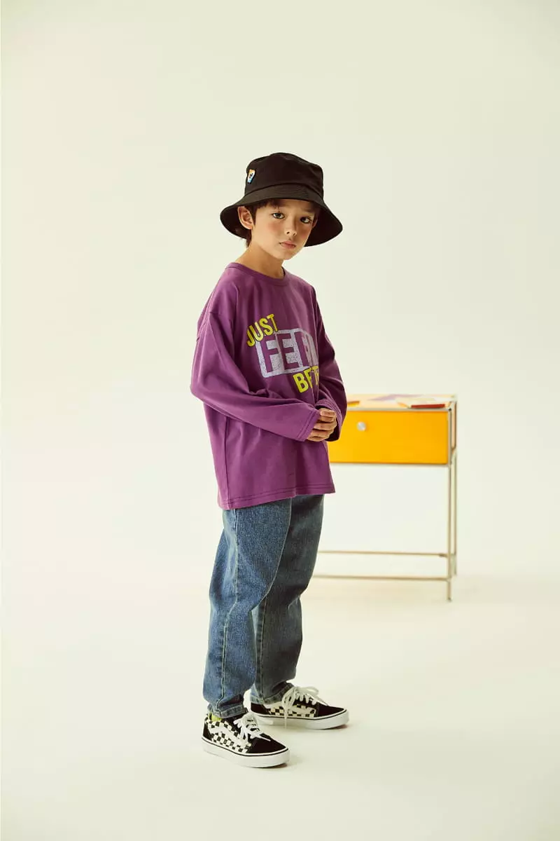 Kokoyarn - Korean Children Fashion - #childofig - Denim Basic Baggy Pants - 4