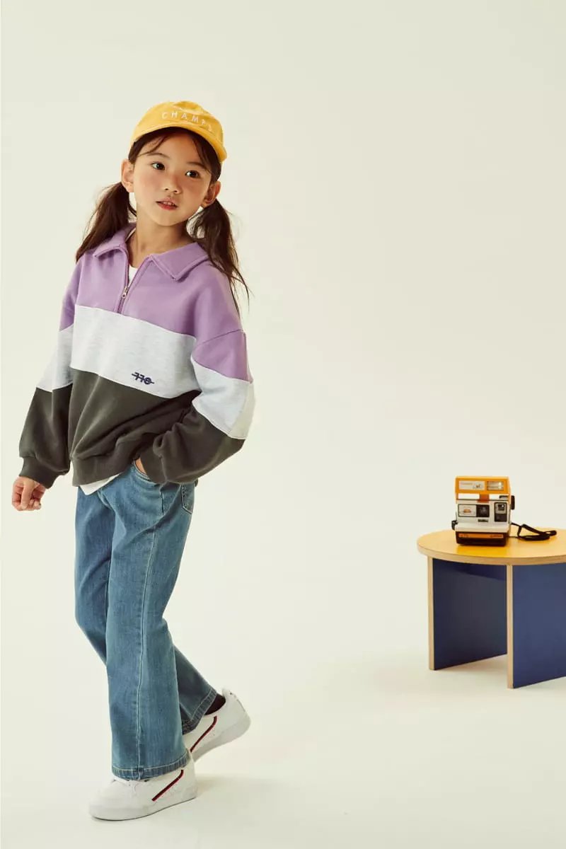 Kokoyarn - Korean Children Fashion - #designkidswear - Color Half Zip-up - 4