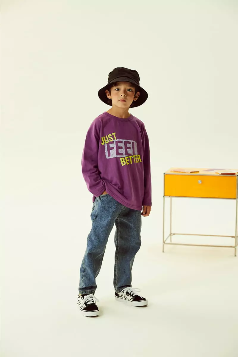 Kokoyarn - Korean Children Fashion - #discoveringself - Denim Basic Baggy Pants - 6