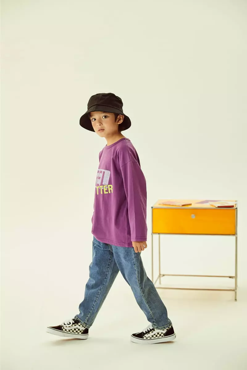 Kokoyarn - Korean Children Fashion - #fashionkids - Denim Basic Baggy Pants - 7