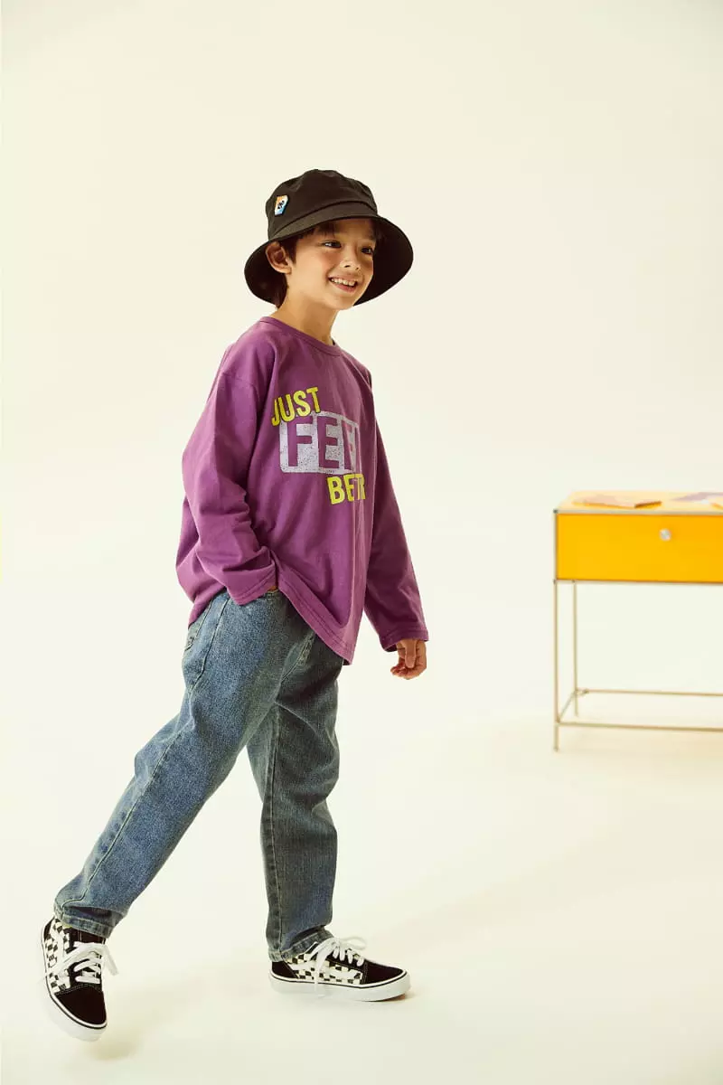 Kokoyarn - Korean Children Fashion - #kidsshorts - Denim Basic Baggy Pants - 8