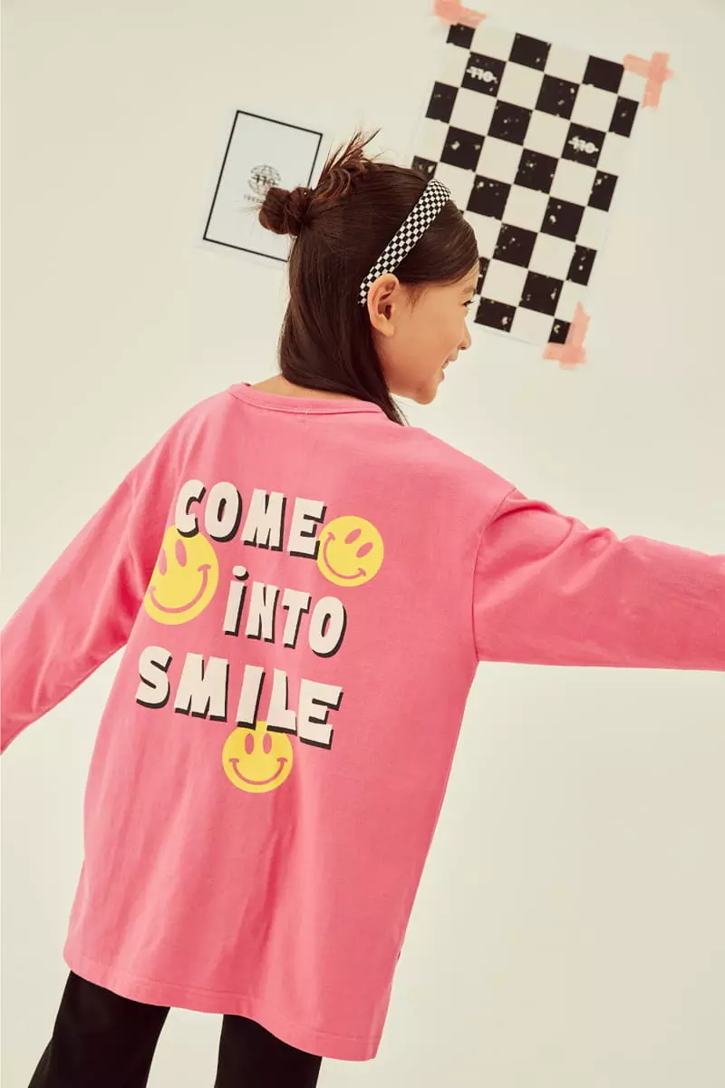 Kokoyarn - Korean Children Fashion - #kidsstore - Smile Long Tee - 11