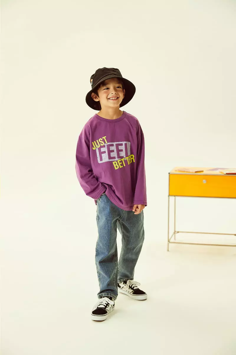 Kokoyarn - Korean Children Fashion - #kidsstore - Denim Basic Baggy Pants - 9