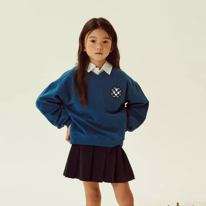Kokoyarn - Korean Children Fashion - #kidzfashiontrend - V Neck Sweatshirt
