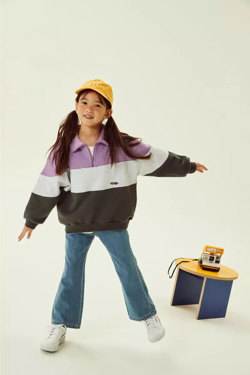 Kokoyarn - Korean Children Fashion - #littlefashionista - Color Half Zip-up - 10