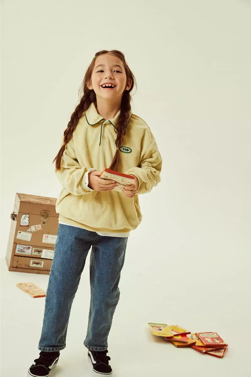 Kokoyarn - Korean Children Fashion - #littlefashionista - Denim Basic Baggy Pants - 12