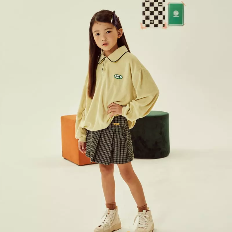 Kokoyarn - Korean Children Fashion - #minifashionista - Check Wrinkle Skirt
