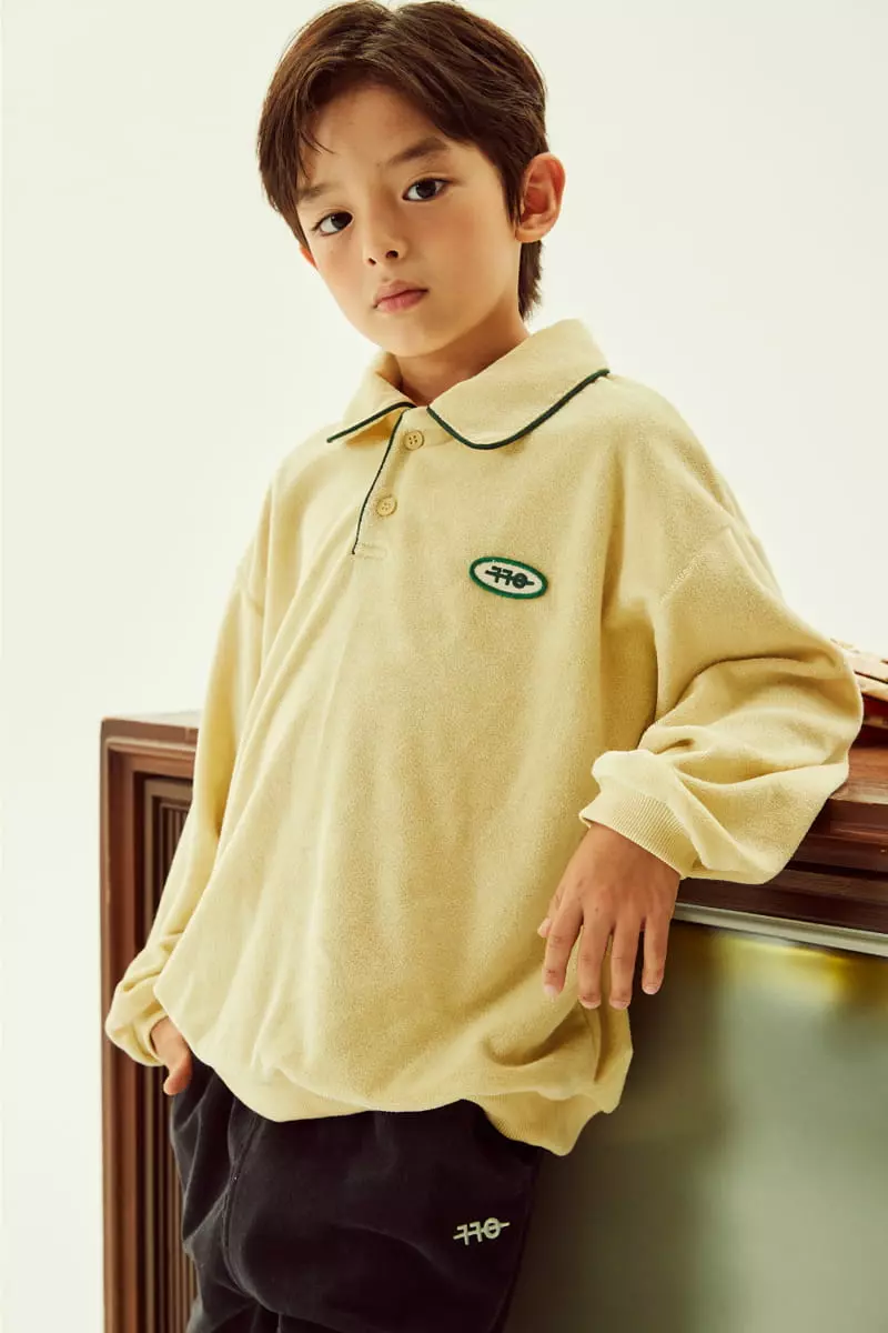 Kokoyarn - Korean Children Fashion - #toddlerclothing - Terry Collar Sweatshirt - 7
