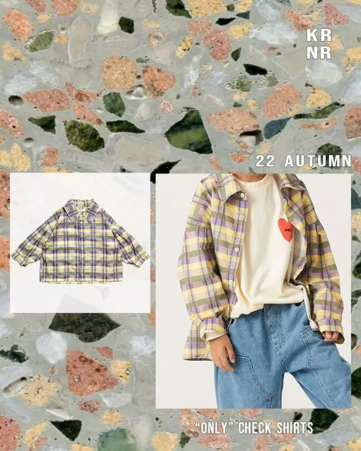 Kurenard - Korean Children Fashion - #childofig - Only Check Shirt