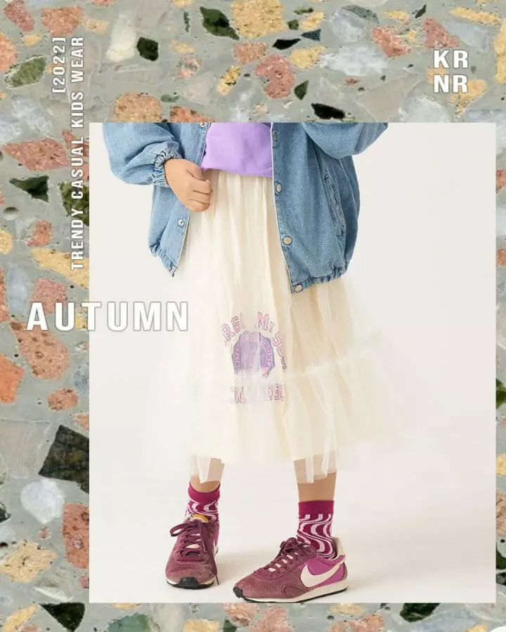 Kurenard - Korean Children Fashion - #childrensboutique - Mesh Skirt - 9