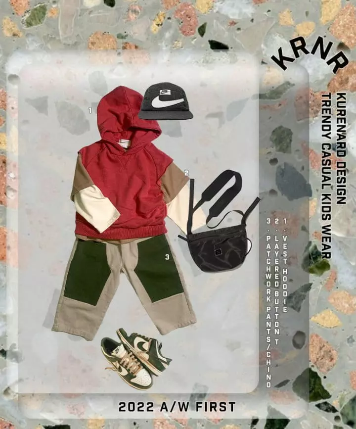 Kurenard - Korean Children Fashion - #kidsshorts - Patch Work Pants - 5