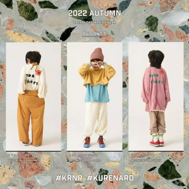 Kurenard - Korean Children Fashion - #kidsstore - Oui Long Tee - 12