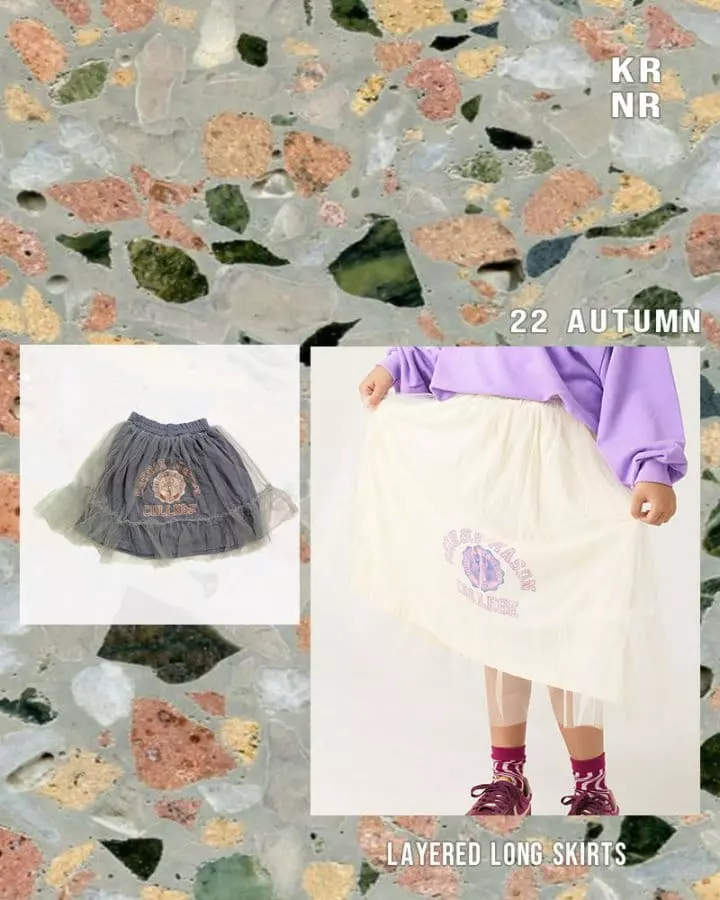 Kurenard - Korean Children Fashion - #kidzfashiontrend - Mesh Skirt