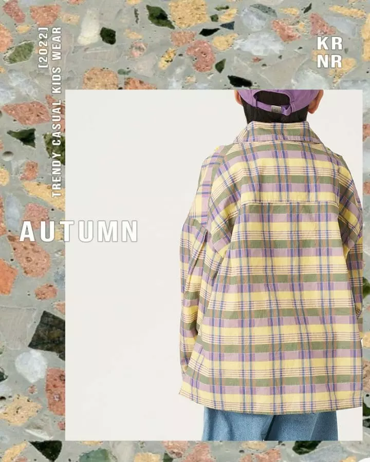 Kurenard - Korean Children Fashion - #kidzfashiontrend - Only Check Shirt - 8