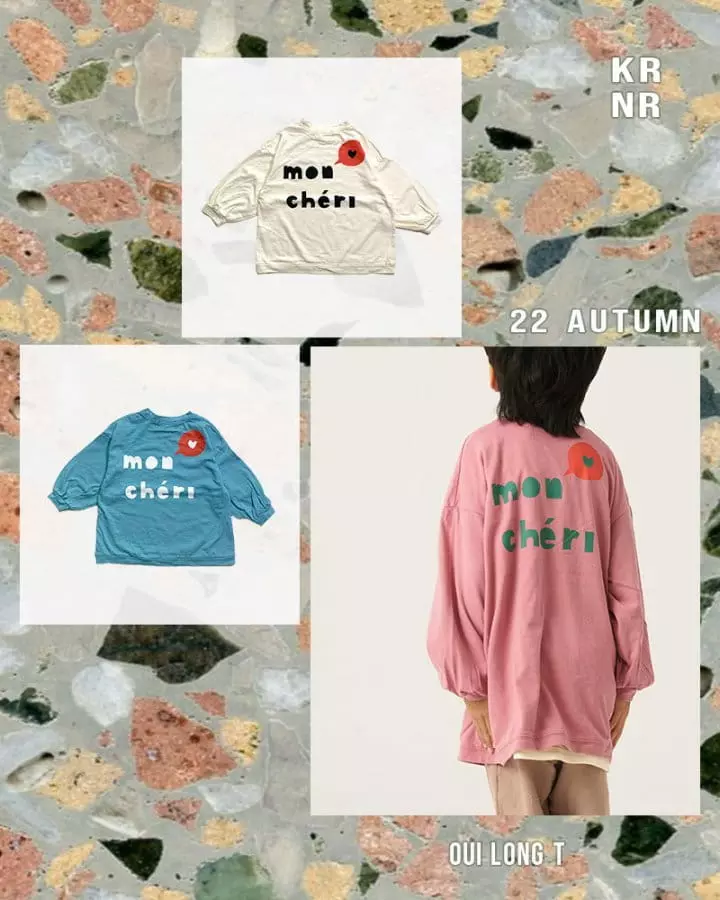 Kurenard - Korean Children Fashion - #minifashionista - Oui Long Tee