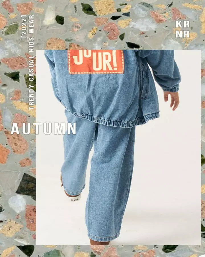 Kurenard - Korean Children Fashion - #minifashionista - Patch Work Pants - 11