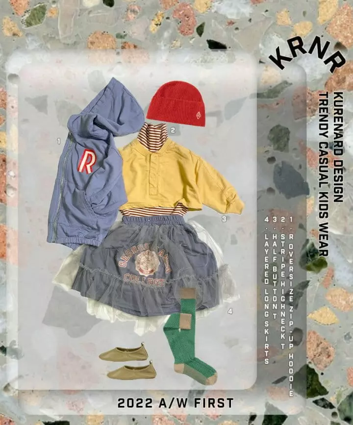 Kurenard - Korean Children Fashion - #toddlerclothing - R Aip Up Hoody Jumper - 8
