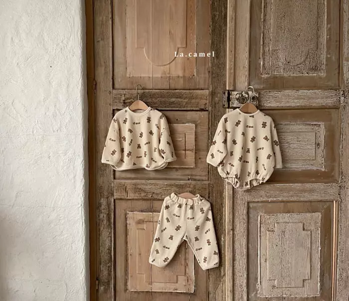 La Camel - Korean Baby Fashion - #babyboutique - Toy Waffle Bodysuit - 7