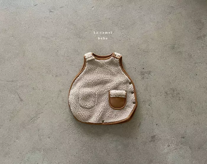 La Camel - Korean Baby Fashion - #babyclothing - Kini Reversible Lamb Bodysuit - 3
