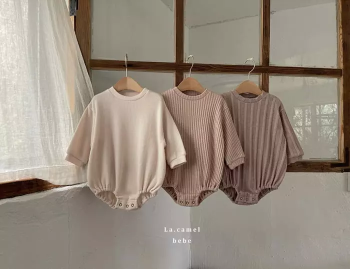 La Camel - Korean Baby Fashion - #babylifestyle - Moco Knit Bodysuit - 2