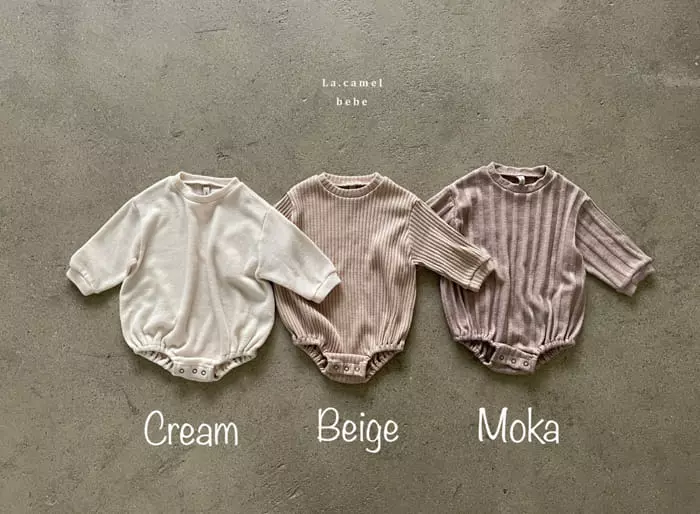 La Camel - Korean Baby Fashion - #babyoninstagram - Moco Knit Bodysuit - 3