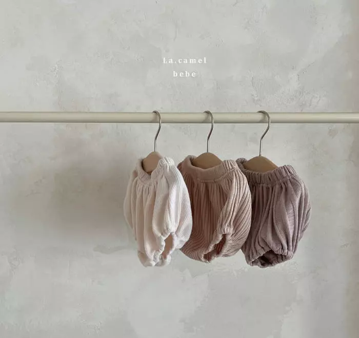 La Camel - Korean Baby Fashion - #babyoninstagram - Mono Knit Bloomer - 2