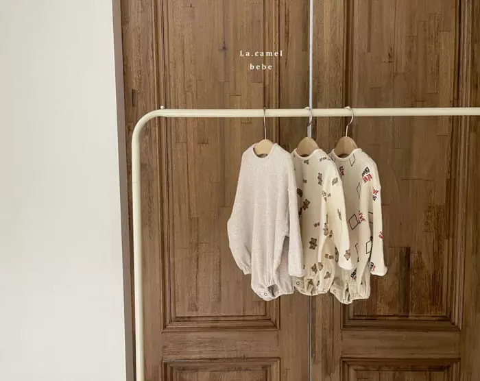 La Camel - Korean Baby Fashion - #babywear - Toy Waffle Bodysuit - 4