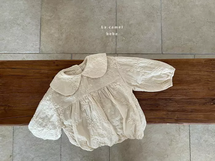 La Camel - Korean Baby Fashion - #onlinebabyboutique - Vanilla Bodysuit - 2