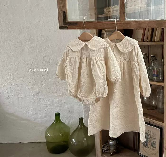 La Camel - Korean Baby Fashion - #onlinebabyshop - Vanilla Bodysuit - 3