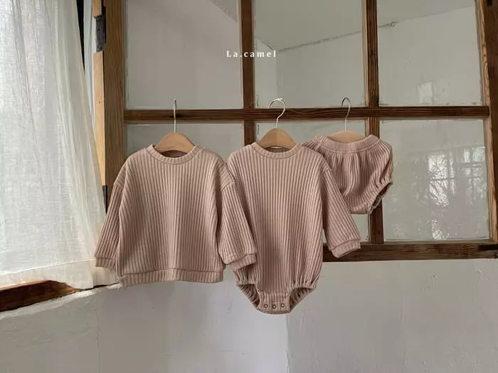 La Camel - Korean Baby Fashion - #smilingbaby - Moco Knit Bodysuit - 10