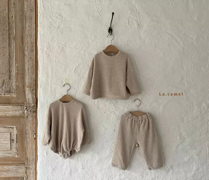 La Camel - Korean Baby Fashion - #smilingbaby - Toy Waffle Bodysuit - 6