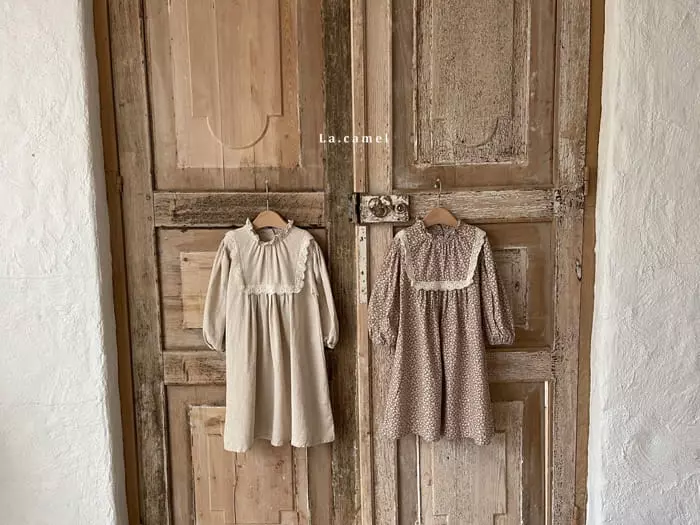 La Camel - Korean Children Fashion - #designkidswear - Lace One-piece - 5