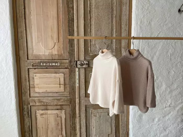 La Camel - Korean Children Fashion - #designkidswear - Mui Turtleneck Knit Tee - 3