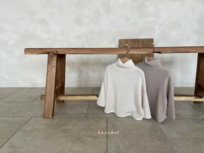 La Camel - Korean Children Fashion - #designkidswear - Mui Turtleneck Knit Tee - 4