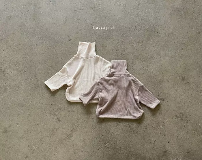 La Camel - Korean Children Fashion - #kidsshorts - Mui Turtleneck Knit Tee - 6