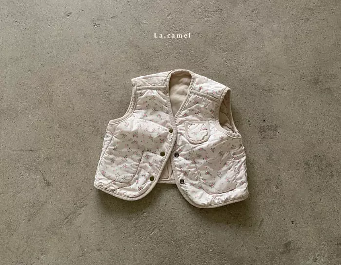 La Camel - Korean Children Fashion - #littlefashionista - Hana Reversible Padding Vest - 2
