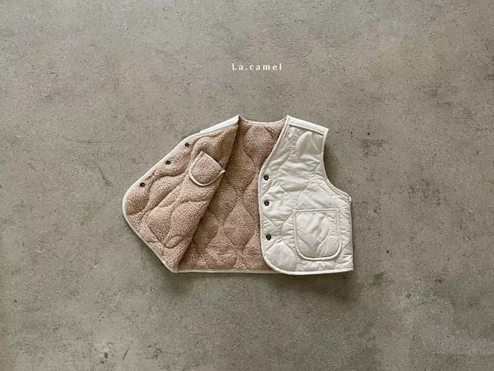 La Camel - Korean Children Fashion - #prettylittlegirls - Pudding Reversible Vest - 3