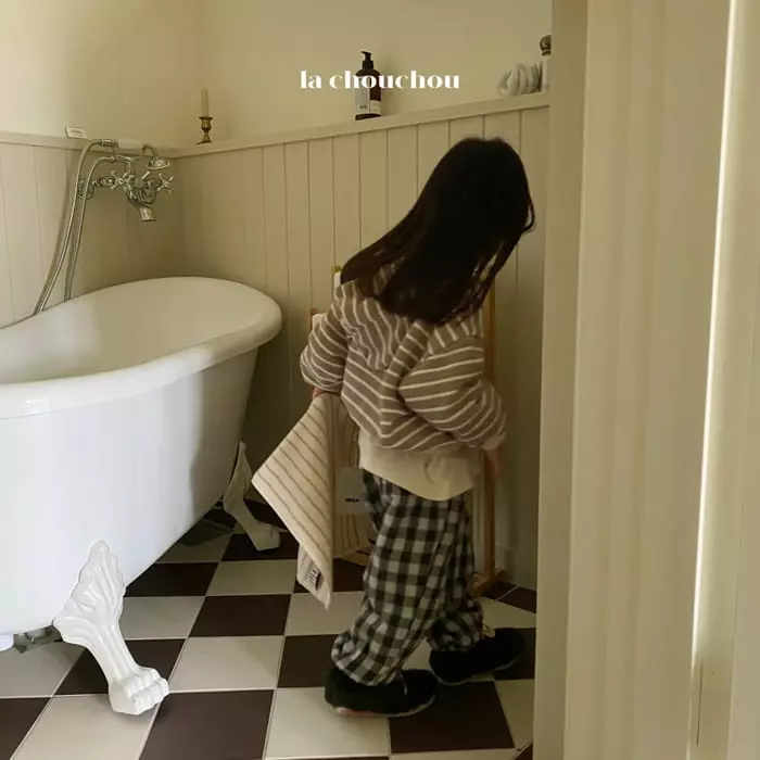 La Chouchou - Korean Children Fashion - #Kfashion4kids - Check Check Pants - 12