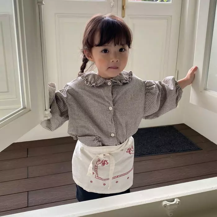 La Chouchou - Korean Children Fashion - #childofig - Frill Puff Blouse - 2