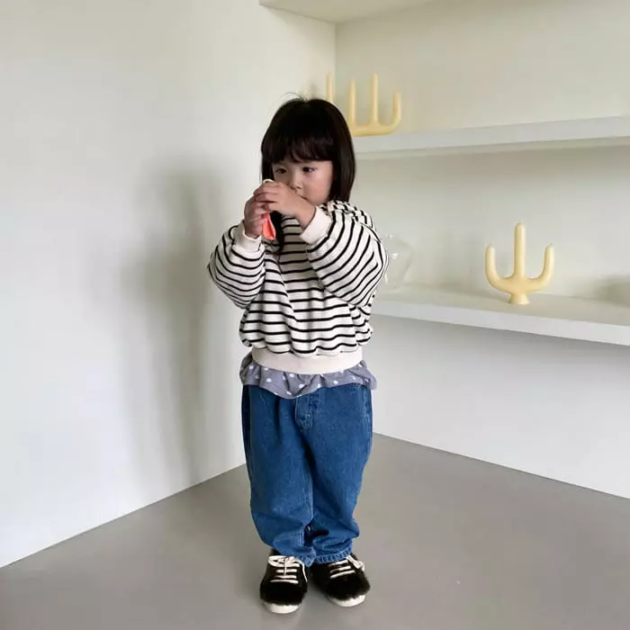 La Chouchou - Korean Children Fashion - #designkidswear - Zip Denim Pants - 4