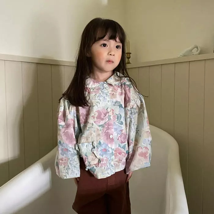 La Chouchou - Korean Children Fashion - #fashionkids - Frill Puff Blouse - 7